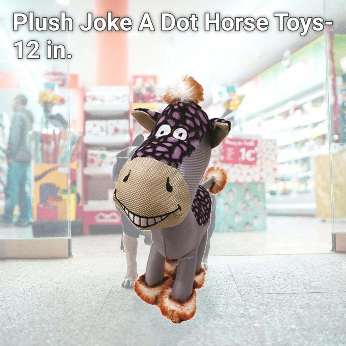 Picture of Schoochie Pet 504 Plush Joke A Dot Horse Toys- 12 in.