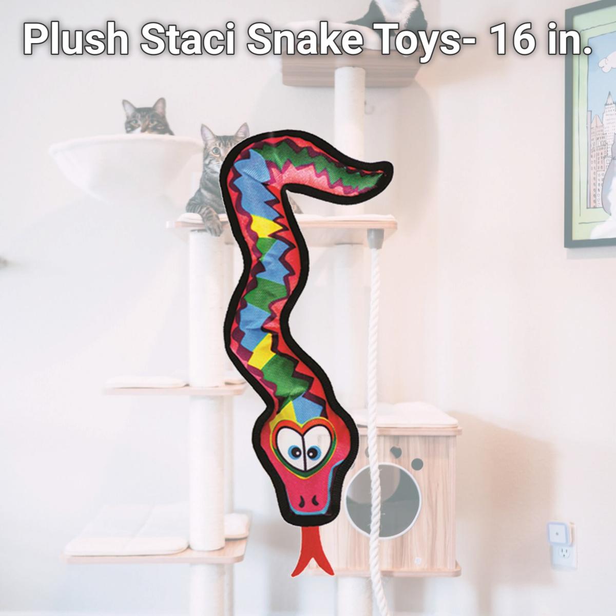 Picture of Schoochie Pet 508 Plush Staci Snake Toys- 16 in.