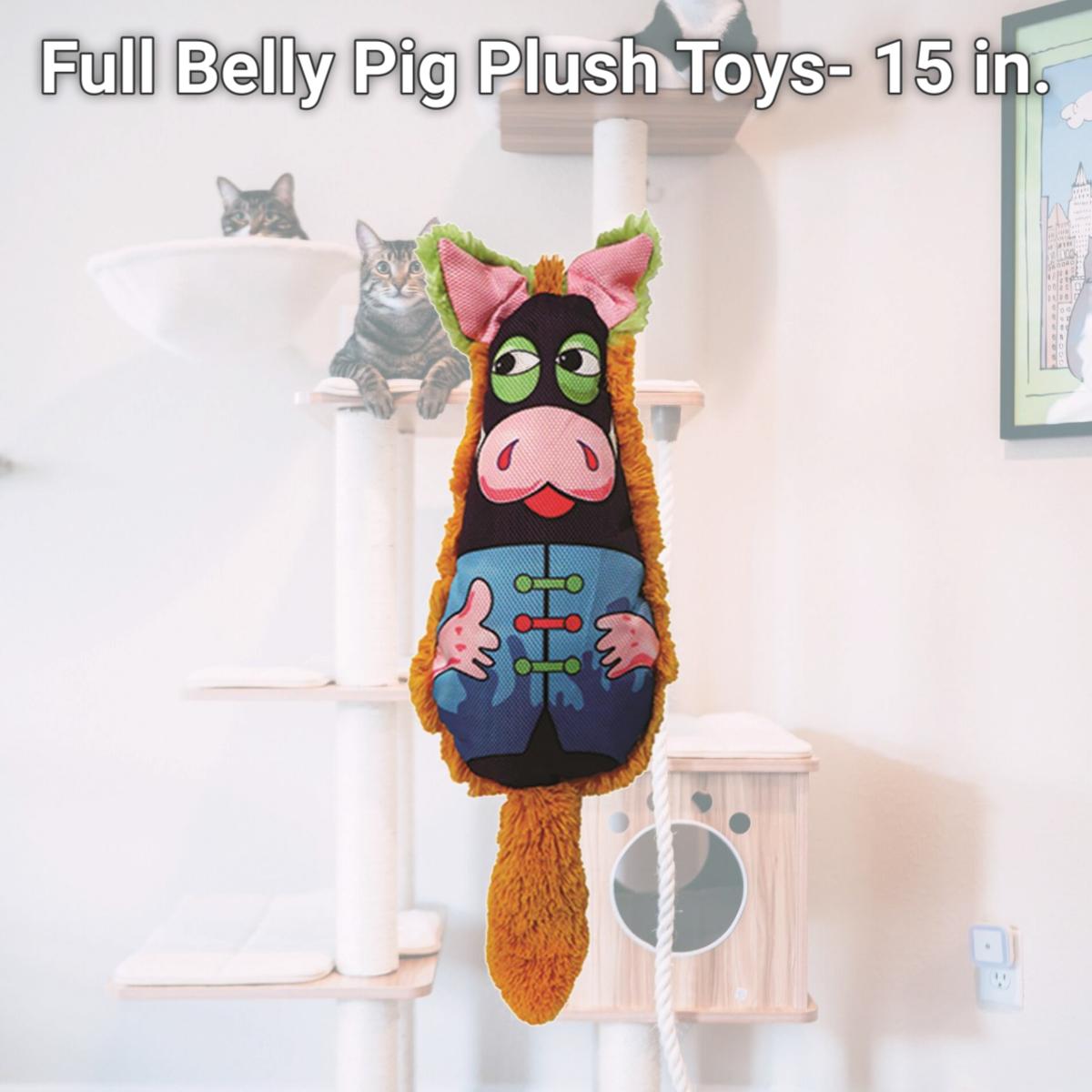 Picture of Schoochie Pet 546 Full Belly Pig Plush Toys- 15 in.