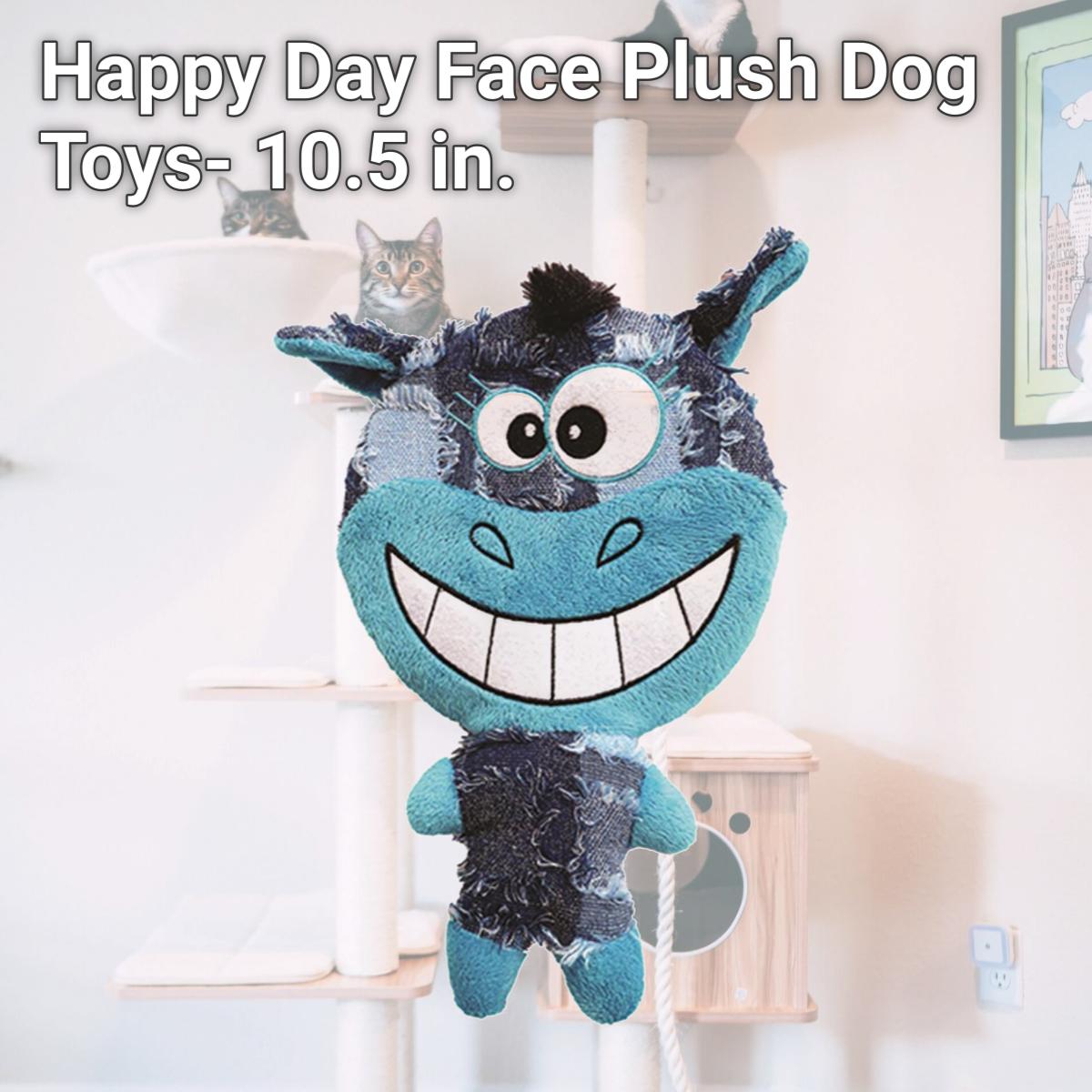 Picture of Schoochie Pet 505 Happy Day Face Plush Dog Toys- 10.5 in.