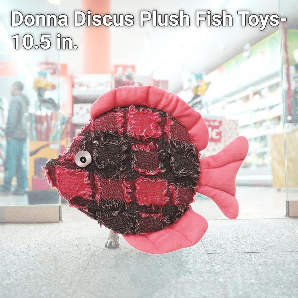 Picture of Schoochie Pet 548 Donna Discus Plush Fish Toys- 10.5 in.