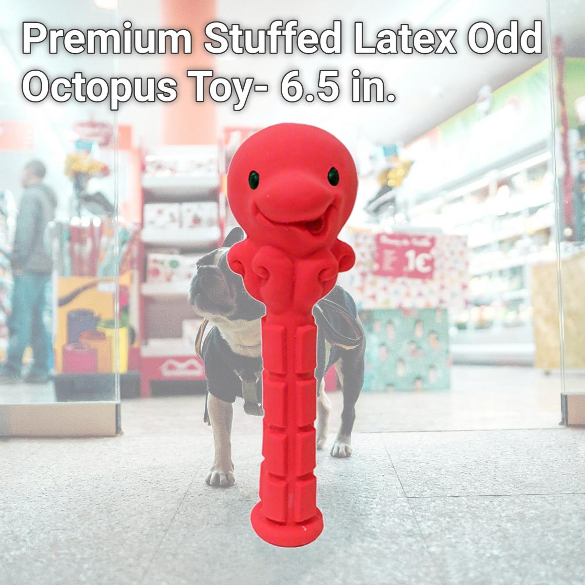 Picture of Schoochie Pet 709 Premium Stuffed Latex Odd Octopus Toy- 6.5 in.