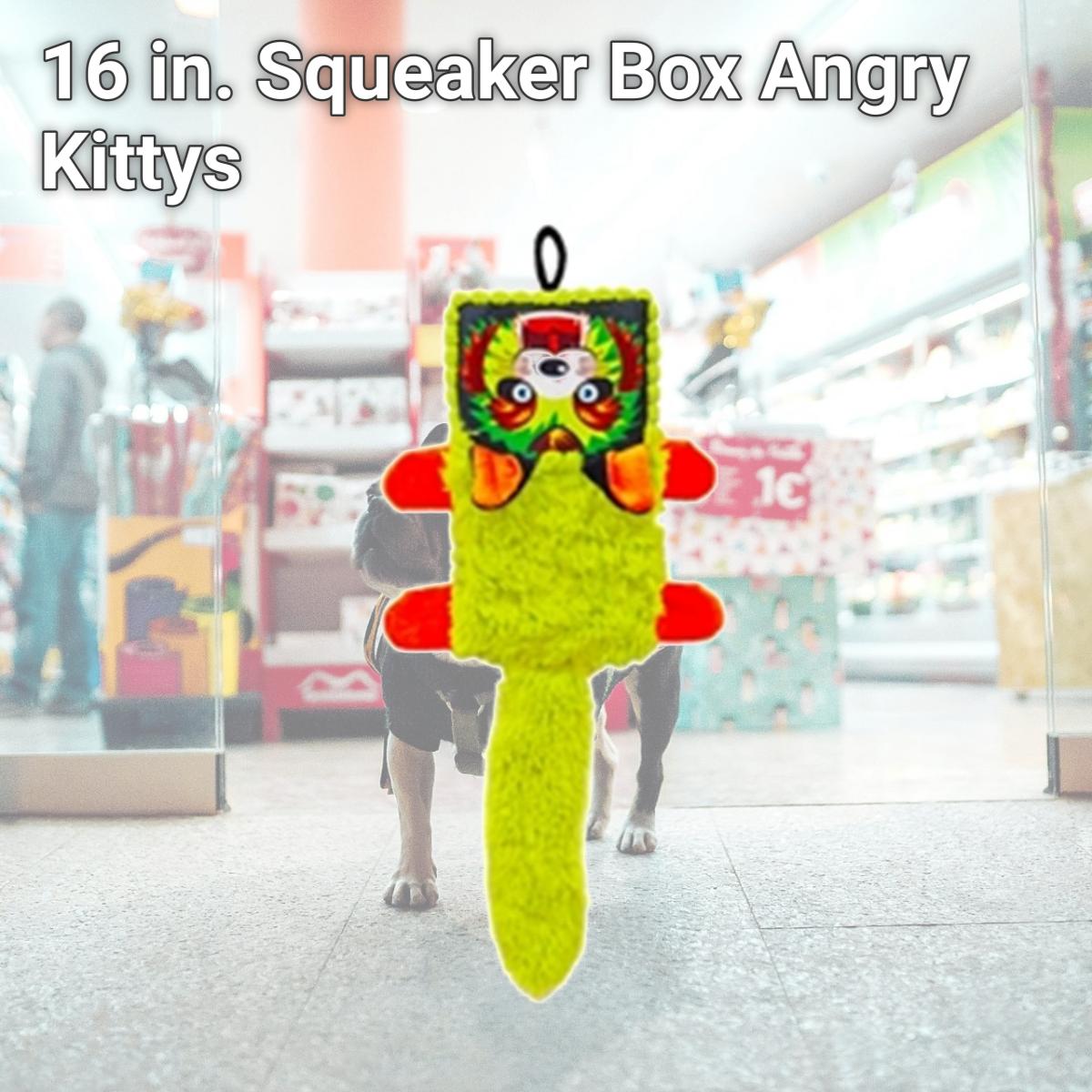 Picture of Scoochie Pet Products 477 16 in. Squeaker Box Angry Kittys