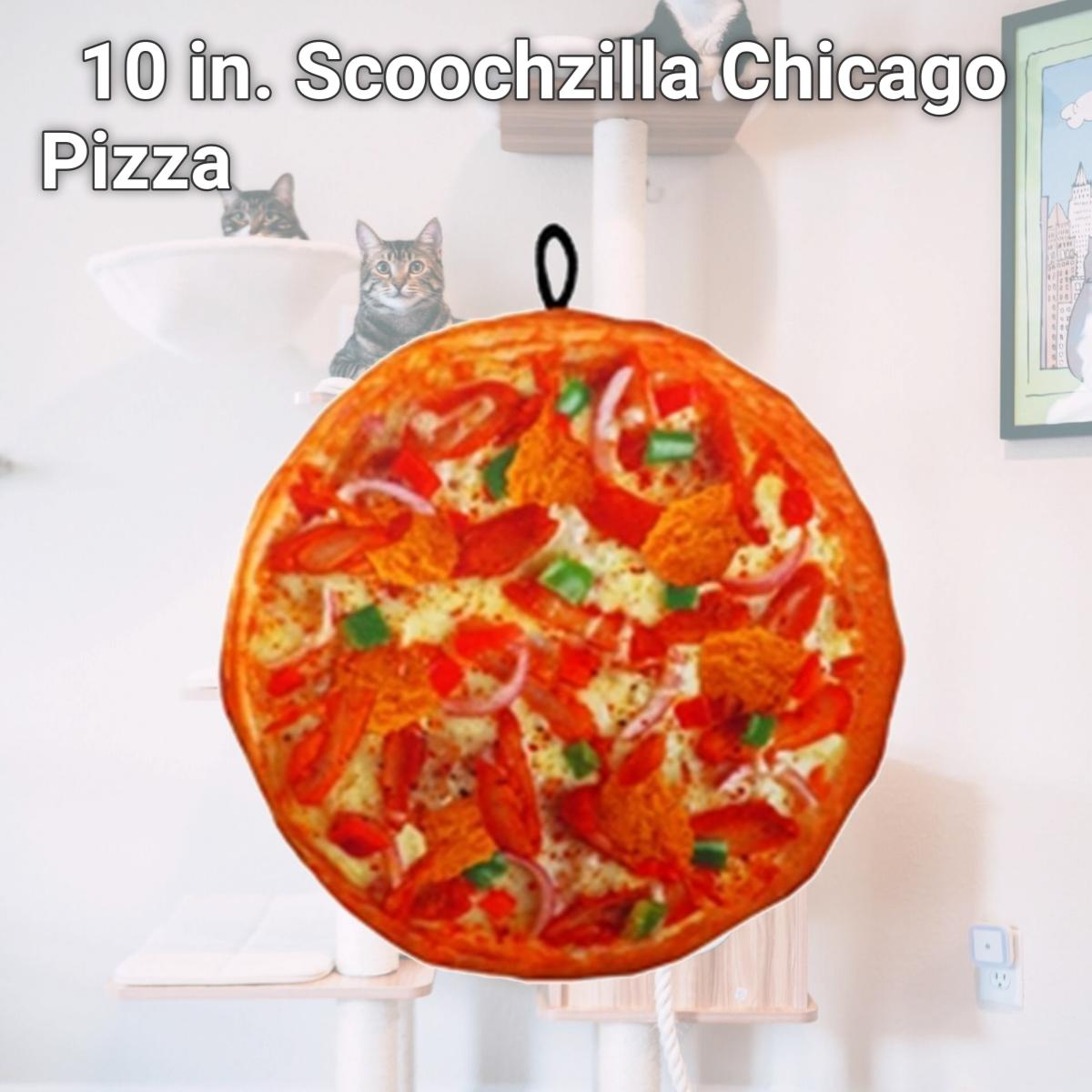 Picture of Scoochie Pet Products 479 10 in. Scoochzilla Chicago Pizza