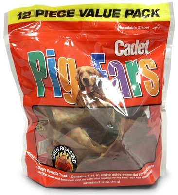 Picture of Scoochie Pet Products 73R Pig Ears In Zip Lock Bag, 12 Pack