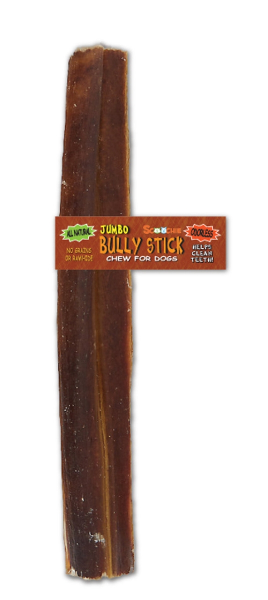 Picture of Scoochie Pet Products 274 12 in. Jumbo Bully Stick Treats - Medium Long - PDQ of 24
