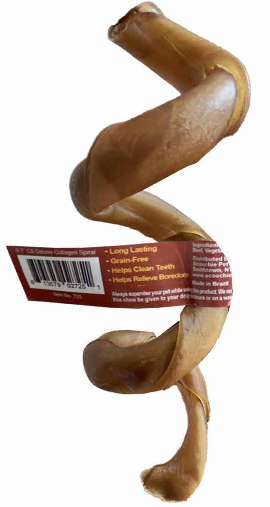 Picture of Scoochie Pet Products 725 6-7 in. CS Deluxe Collagen Spiral Treats