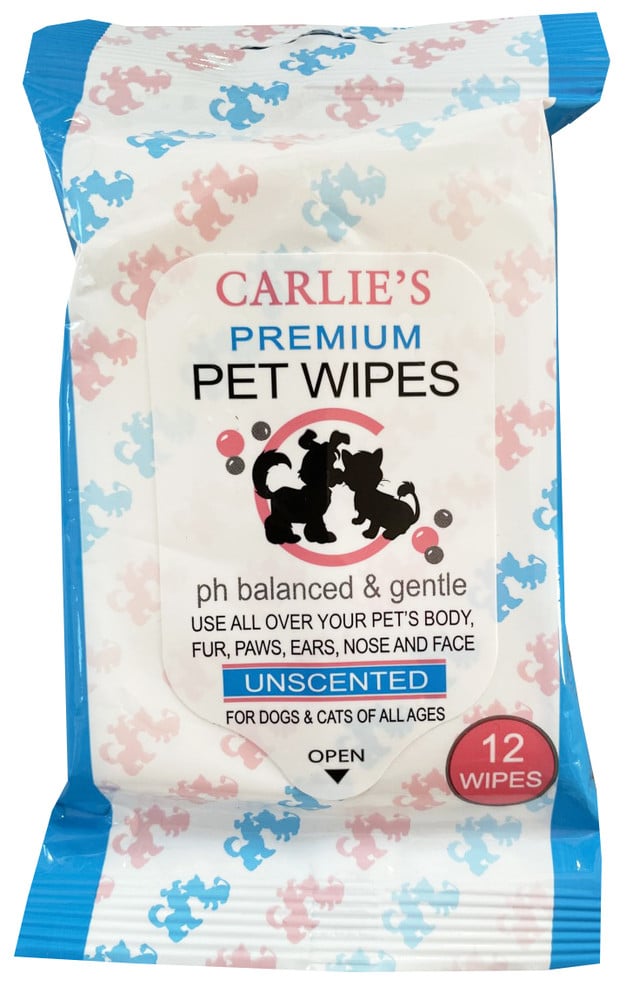 Picture of Scoochie Pet Products 730 Carlies Premium Multi Purpose Pet Wipes - Pack of 12
