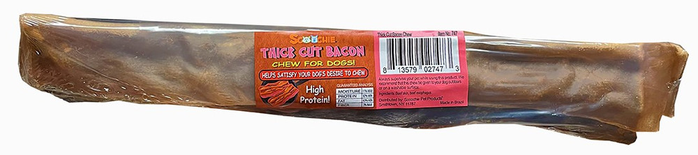 747 12 in. Thick Cut Bacon Slice Shrink Treats