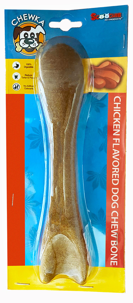 Picture of Scoochie Pet Products 945 7.7 oz Large Chicken Chewka Bone in Carded