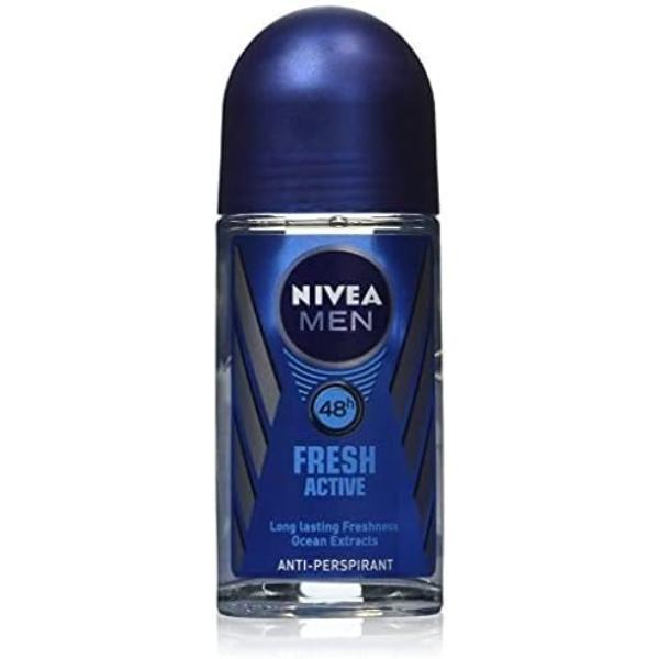 Picture of Nivea 100412391144 1.7 oz Fresh Active Mens Roll-On Antiperspirant & Deodorant Bottle&#44; Pack of 2