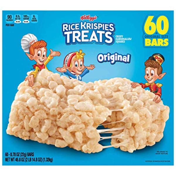 Picture of Kelloggs 322170044753 Rice Krispies Treats&#44; 60 Bars - 6 Count