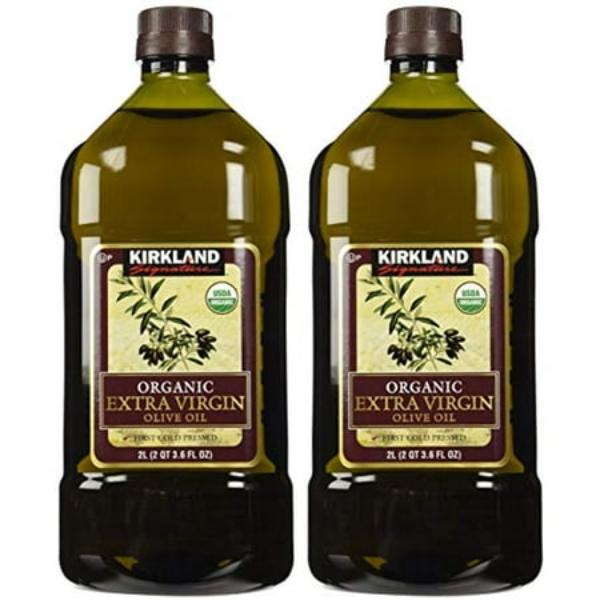Picture of Kirkland Signature 371655300402 2 Liter 2 x Organic Extra Virgin Olive Oil&#44; Set of 4