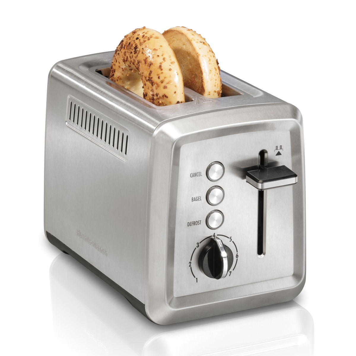 Picture of Hamilton Beach 040094227945 Extra-Wide Slots 2 Slice Toaster&#44; Stainless Steel