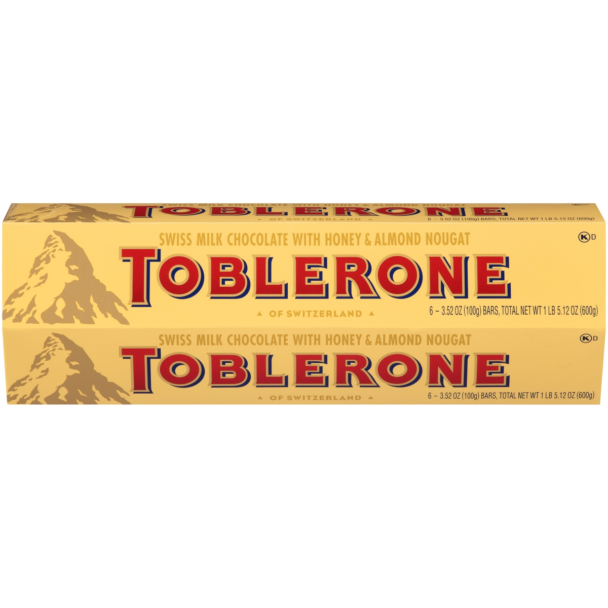 Picture of Toblerone 070221004002 3.52 oz Swiss Milk Chocolate Bars&#44; Pack of 6