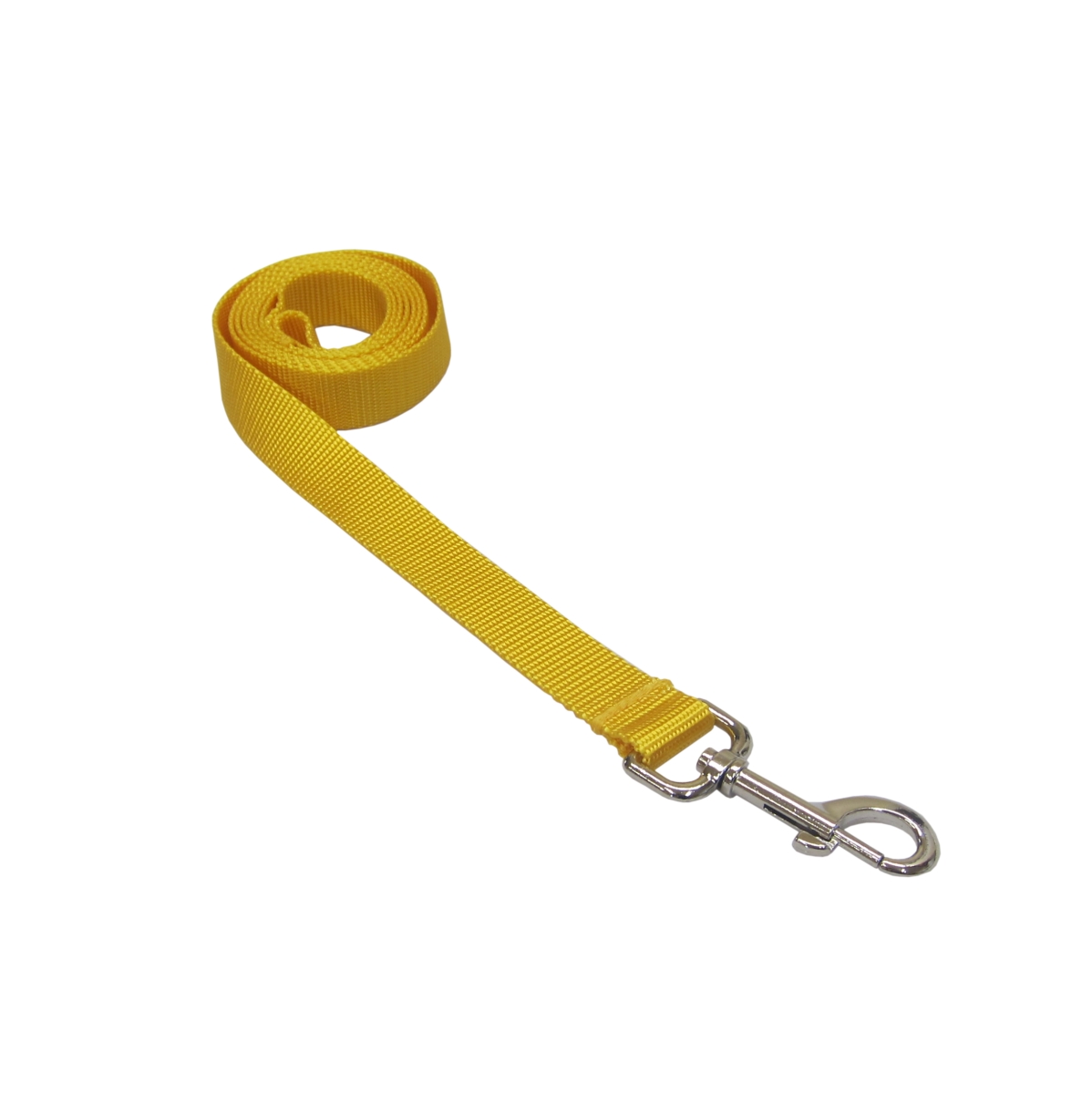 Picture of Sassy Dog Wear SOLID YELLOW SM-L Nylon Webbing Dog Leash - Small & Medium - Yellow