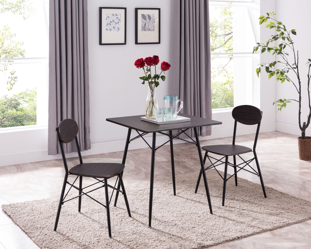 D1104 Collot Dining Set, Table & 2 Chairs - 3 Piece