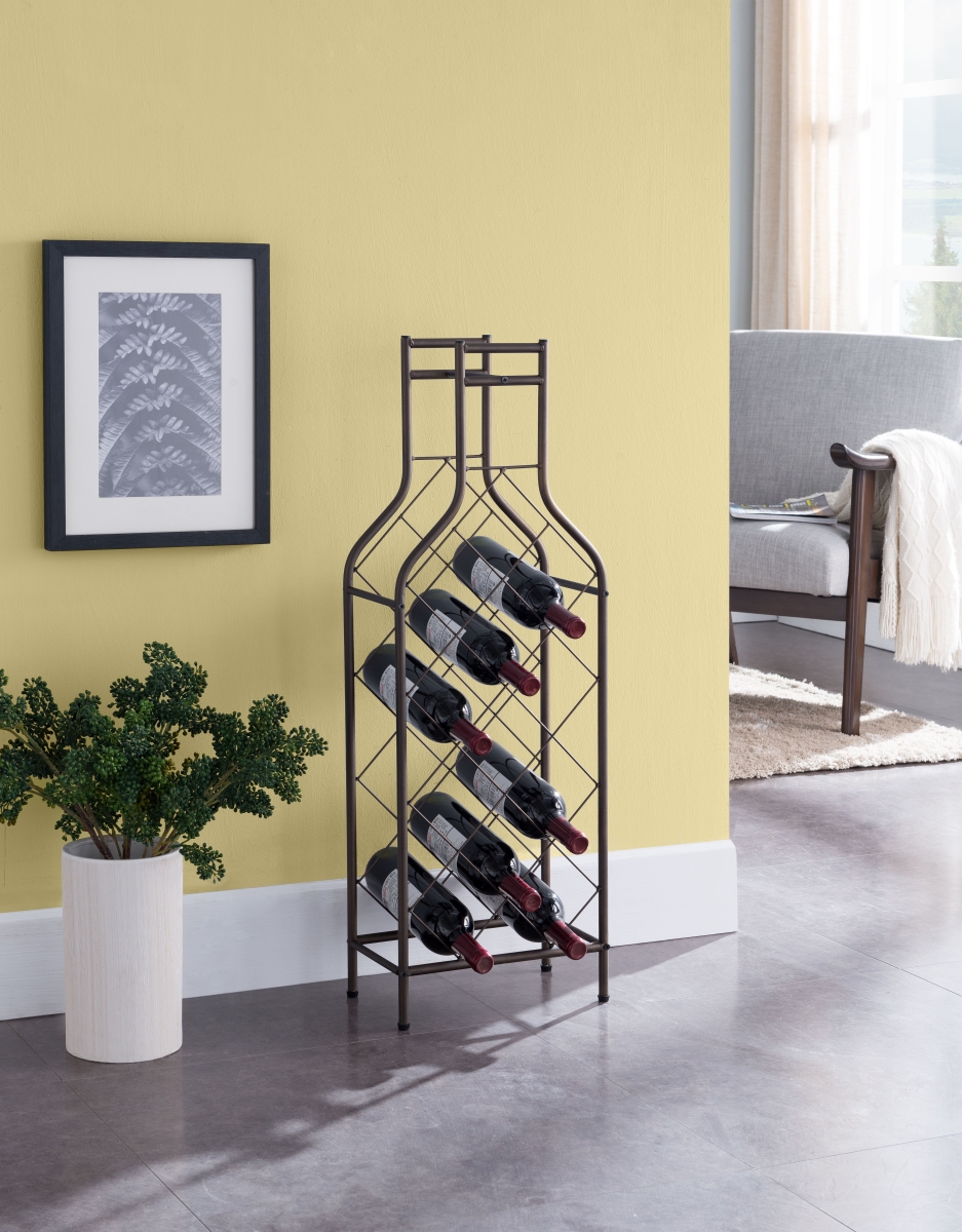 Ameherst 12 Bottle Metal Wine Rack