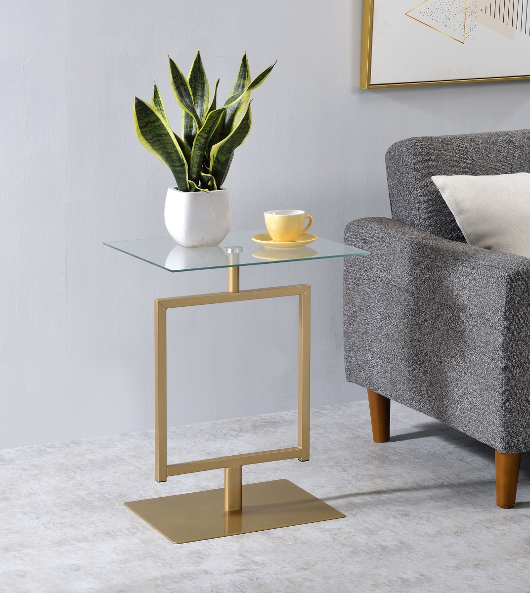 SR-1726-G Molein Side Table, Gold