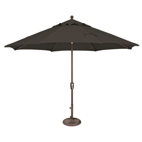 Picture of SimplyShade SSUM92-1109-D2408 11 ft. Catalina Octagon Push Button Umbrella - Black