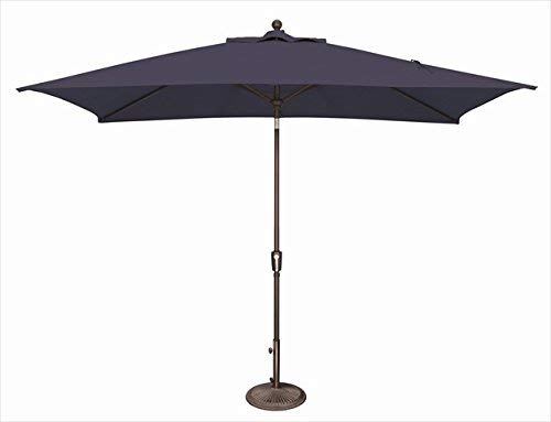 Picture of SimplyShade SSUM92-6X10RT09-A5439 6.6 x 10 ft. Catalina Rectangle Push Button Umbrella - Navy