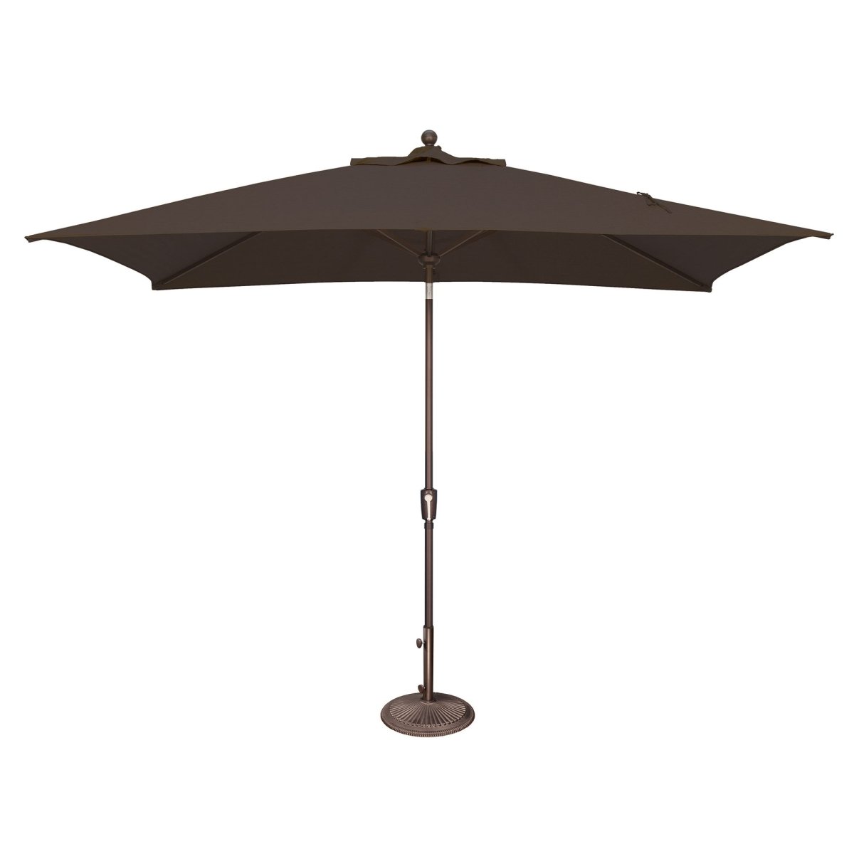Picture of SimplyShade SSUM92-6X10RT09-D2408 6.6 x 10 ft. Catalina Rectangle Push Button Umbrella - Black