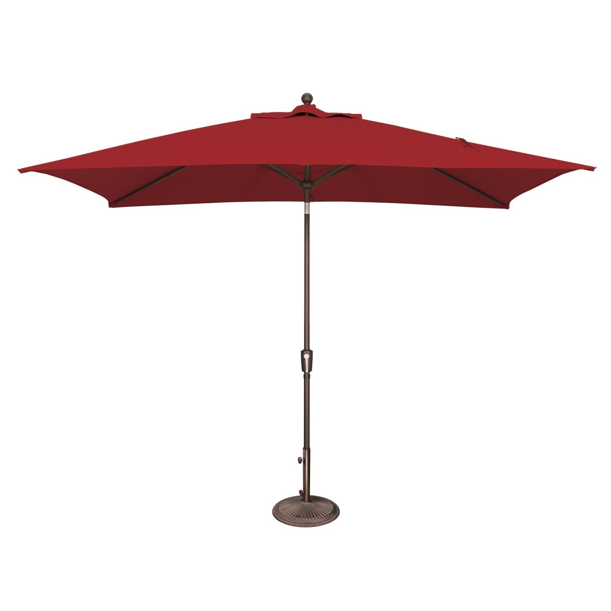 Picture of SimplyShade SSUM92-6X10RT09-D2412 6.6 x 10 ft. Catalina Rectangle Push Button Umbrella - Red