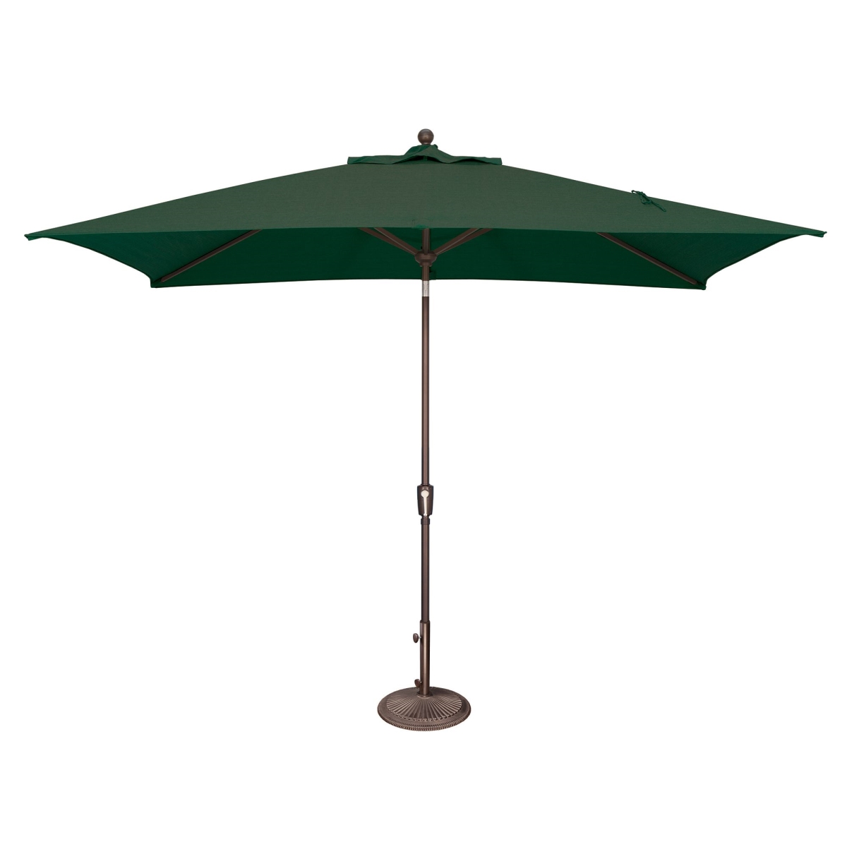 Picture of SimplyShade SSUM92-6X10RT09-D2446 6.6 x 10 ft. Catalina Rectangle Push Button Umbrella - Forest Green
