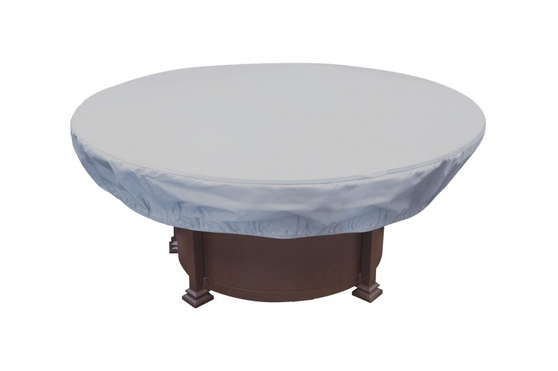 55 in. dia. x 12 in. Protective Color Round Fire Pits & Table Ottoman