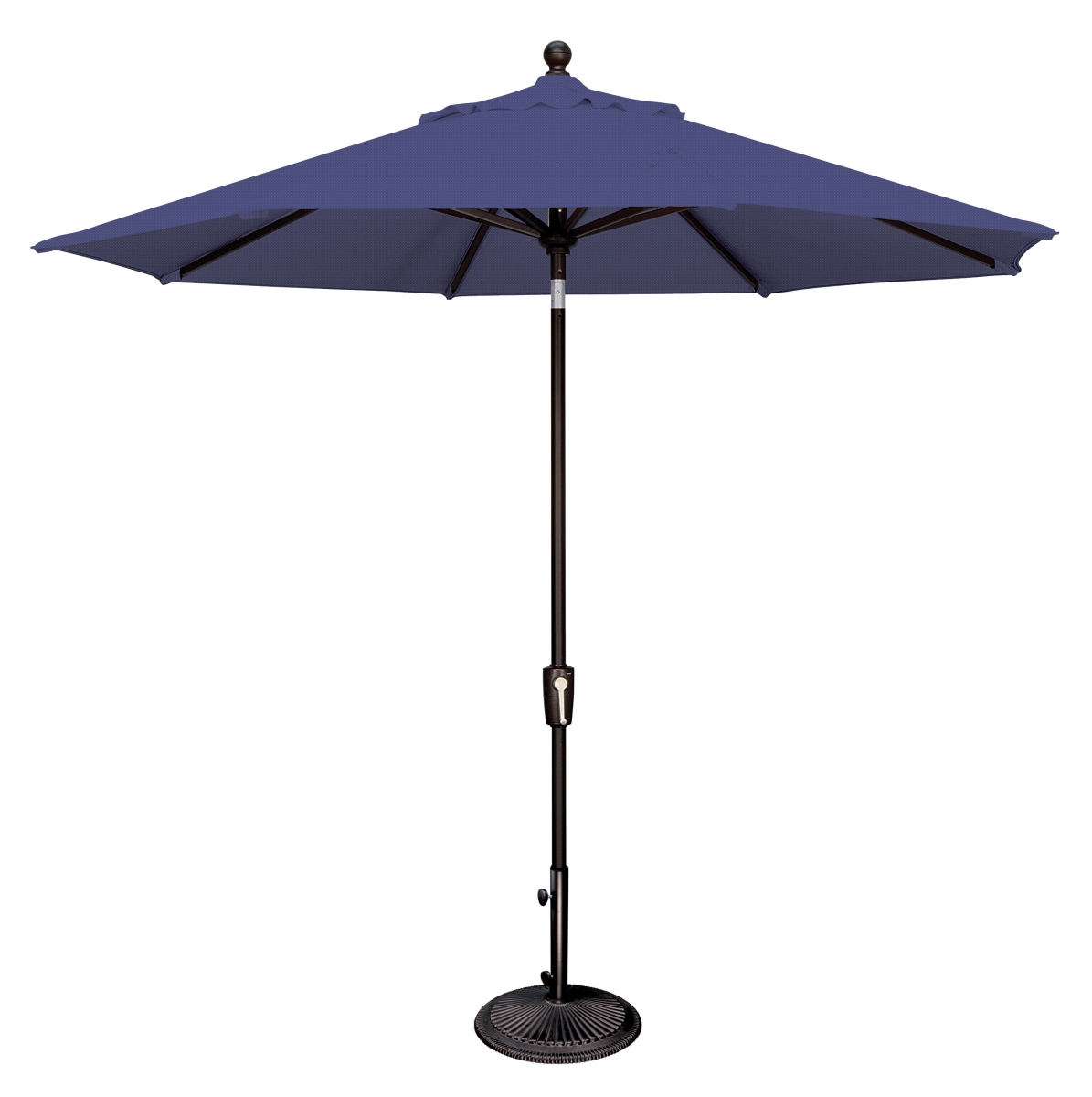 SSUM92-0909-D2406 108 in. Push Button Market Umbrella, Sky Blue & Black