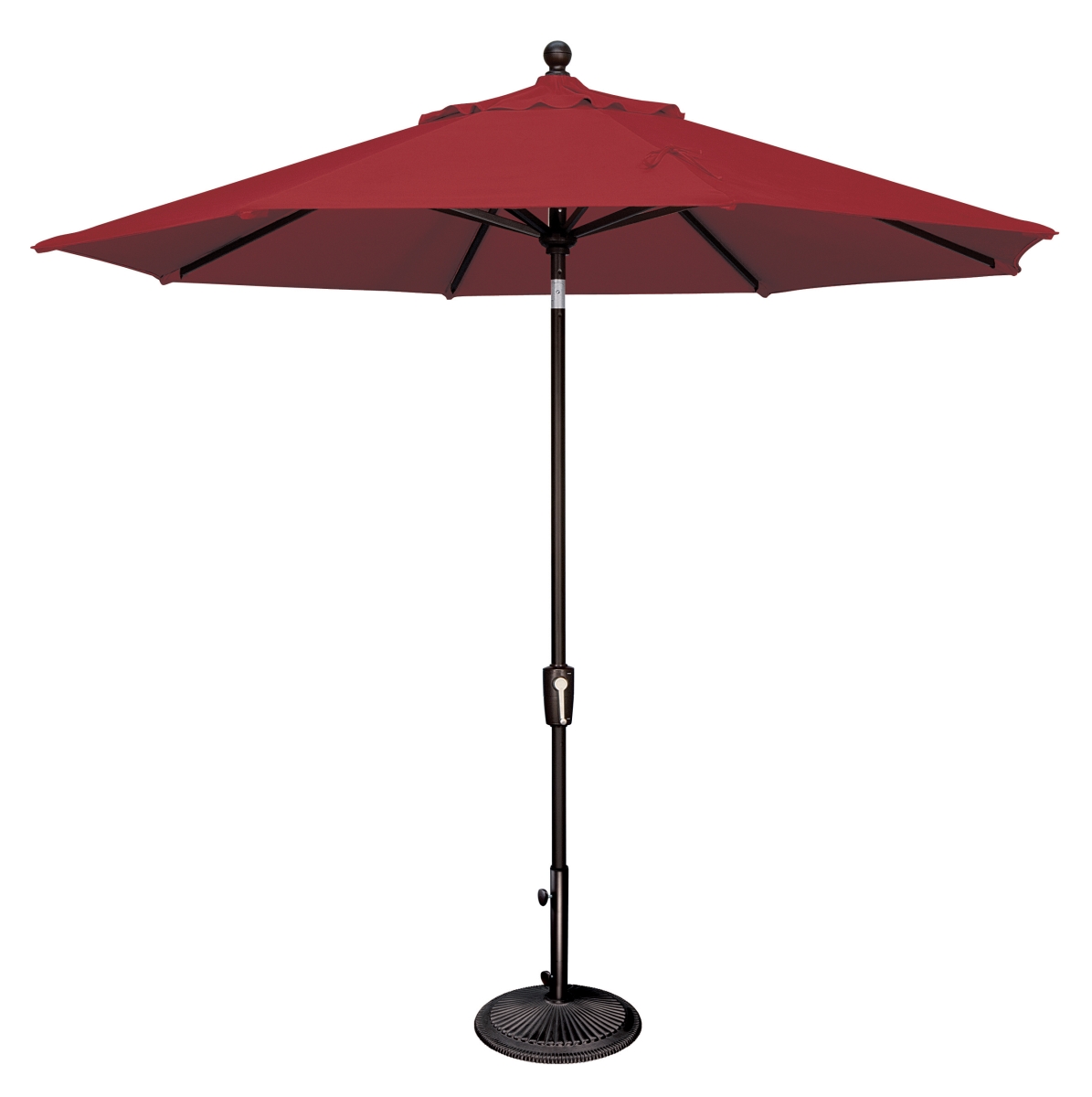 Picture of Catalina SSUM92-0909-D2412 108 in. Push Button Market Umbrella&#44; Really Red & Black