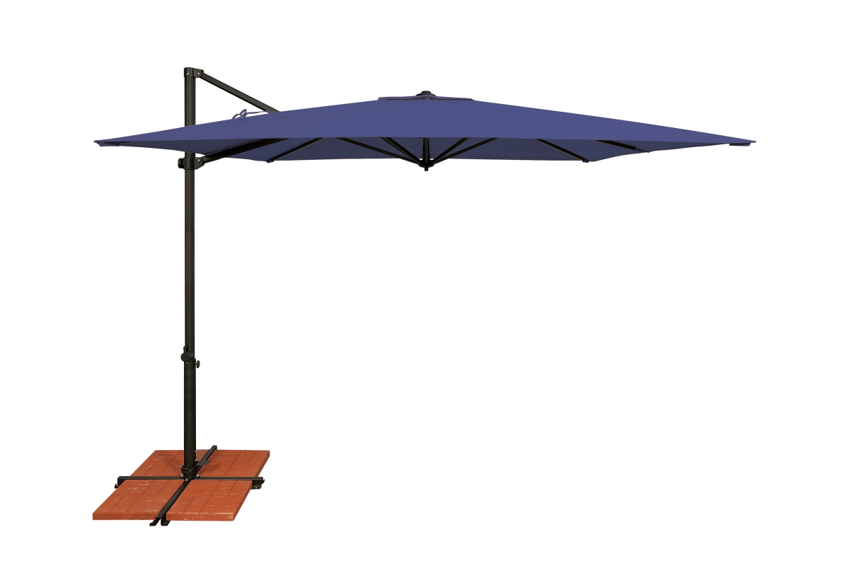 Simply Shade SSAG5A-86SQ09-D2406 Skye Cantilever Umbrella, Blue & Black