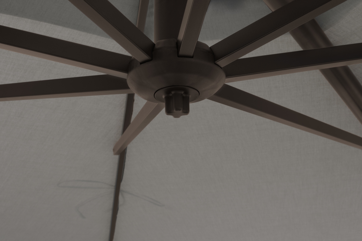 SSAG15E-00-R293 11 ft.  Octagon Cantilever Umbrella, Bronze & Silver