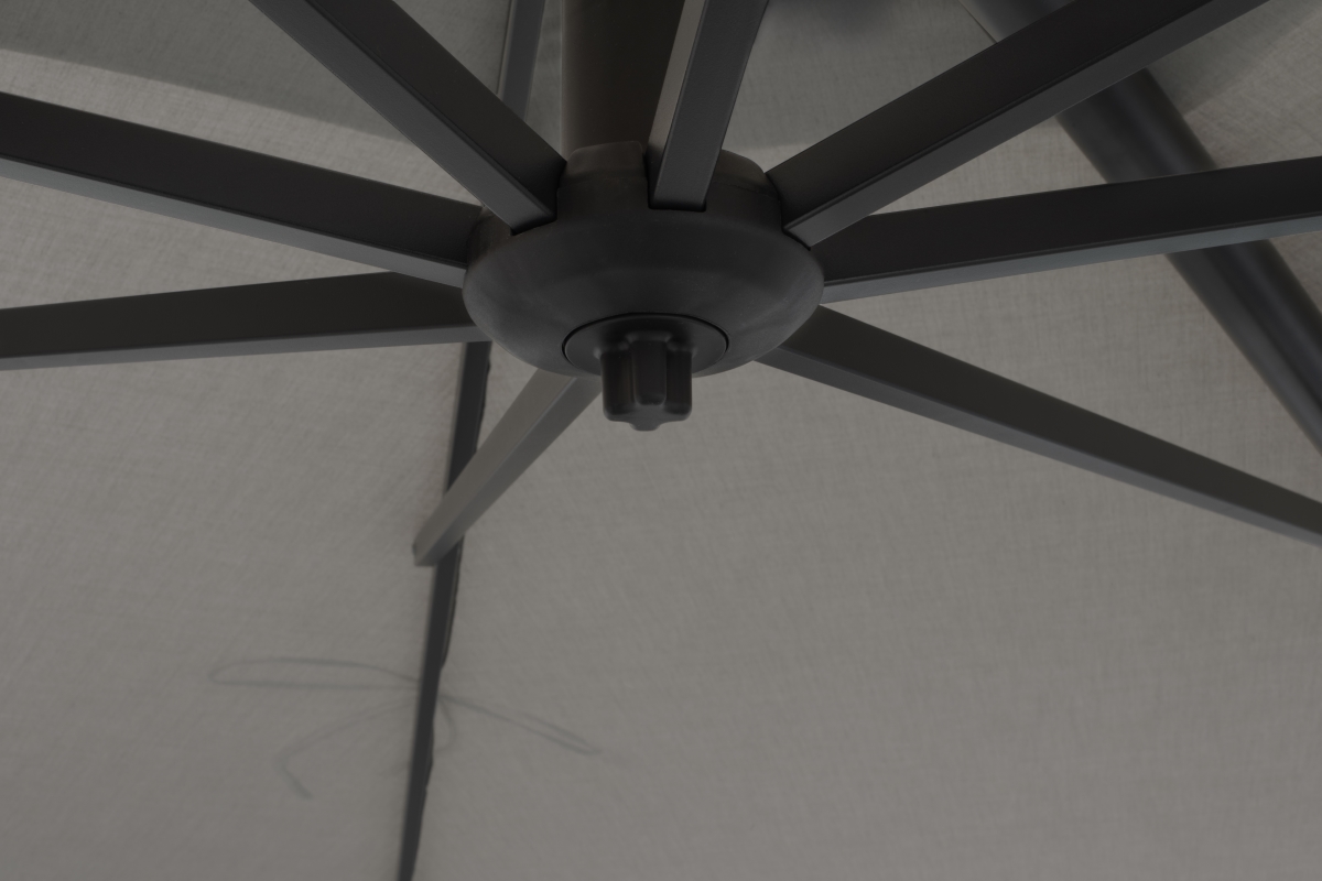 SSAG15E-09-2408 11 ft.  Octagon Cantilever Umbrella, Black