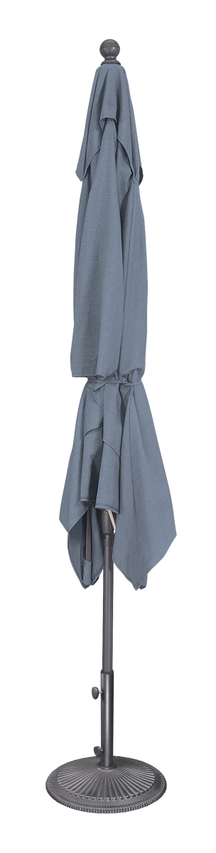 SSUM92-6X10RT-02-R174 6.6 x 10 ft.  Rectangle Push Button Tilt Market Umbrella, Anthracite & Navy