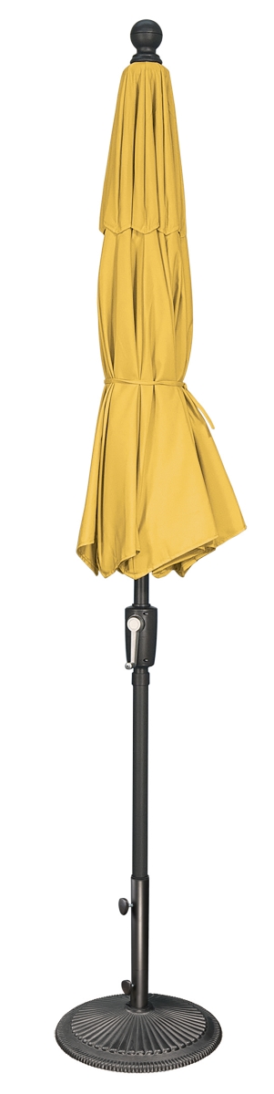 SSUM92-75-09-2408 7.5 ft.  Octagon Push Button Tilt Market Umbrella, Black