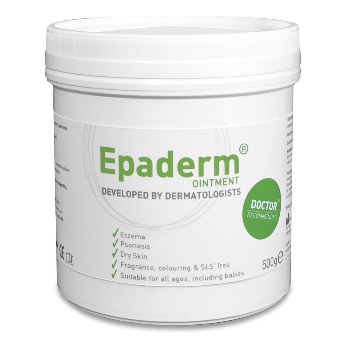 Picture of 2Seeds 224275375134 500g 3-1 Specifically Epaderm Ointment Tub Moisturizer Dry Skin Condition