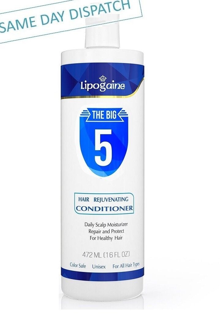 Picture of S store 253309575937 Lipogaine The Big 5 Premium Hair Loss Prevention Conditioner For Men & Women