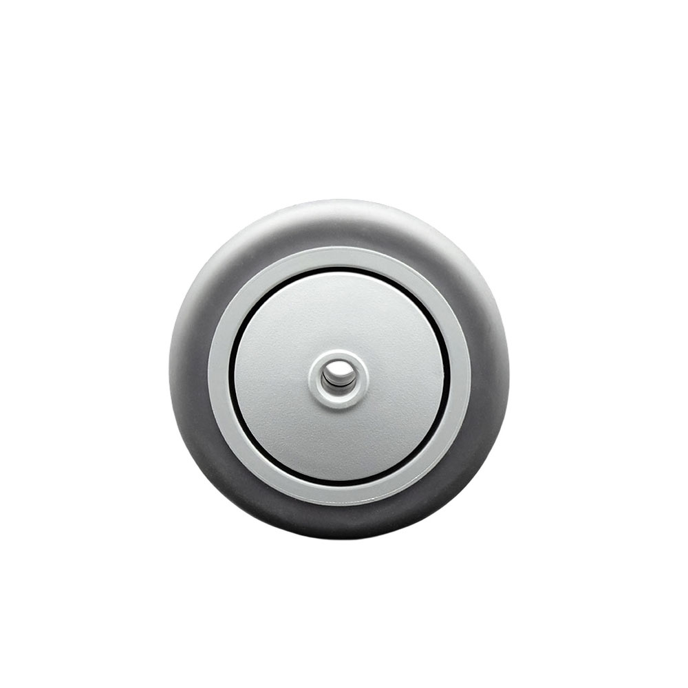 SCC-TPRB3514 3.5 x 1.25 in. Gray Thermoplastic Rubber Wheel with Precision Ball Bearing - 0.38 in. Bore Non Marking & Non Marring