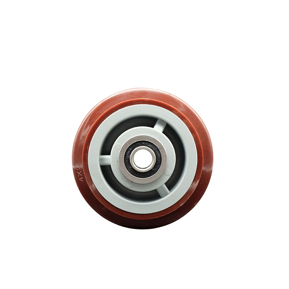 SCC-PPUB420 4 x 2 in. Polyurethane on Polyolefin Wheel Only with Precision Ball Bearing 0.5 in. Bore