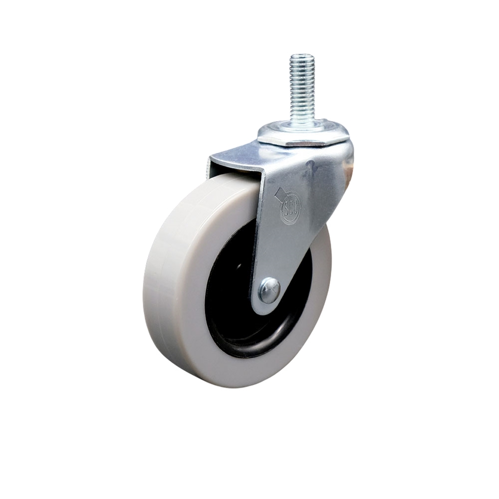 SCC-TS05S310-TPUS-381610 2 in. Swivel Polyurethane Caster Wheel &0.375 in. 16 TPI x 1 in. Threaded Stem Caster