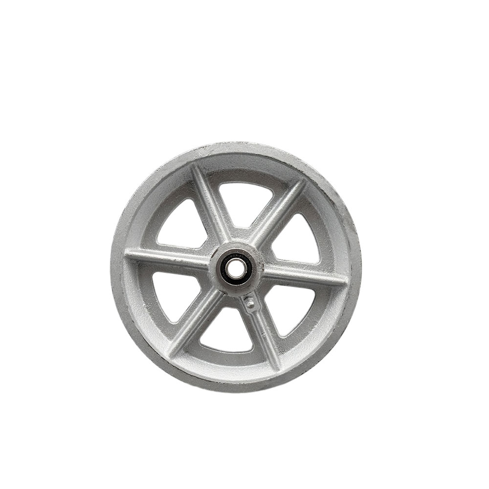 SCC-VGB820 8 x 2 in. Semi Steel Cast Iron V-Groove Wheel Only with Precision Ball Bearing 0.5 in. Bore