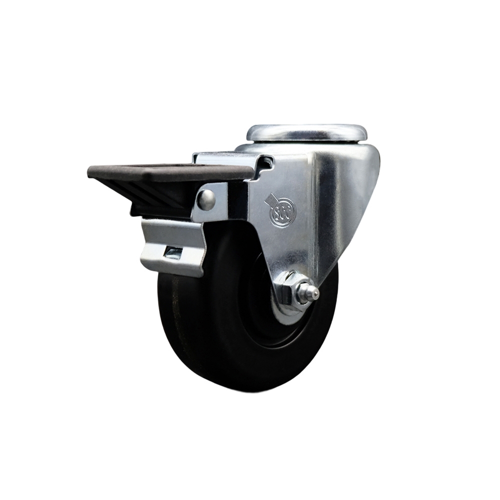 Phenolic Swivel Caster - Black - 3.5 x 1.25 in. - Posi Lock Brake