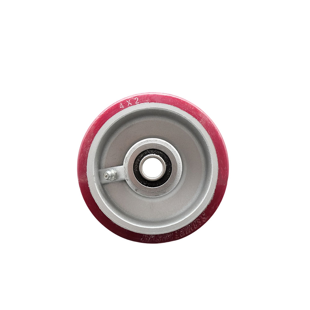 SCC-PAB420 4 x 2 in. Polyurethane on Aluminum Wheel Only with Precision Ball Bearing - 0.5 in. Bore