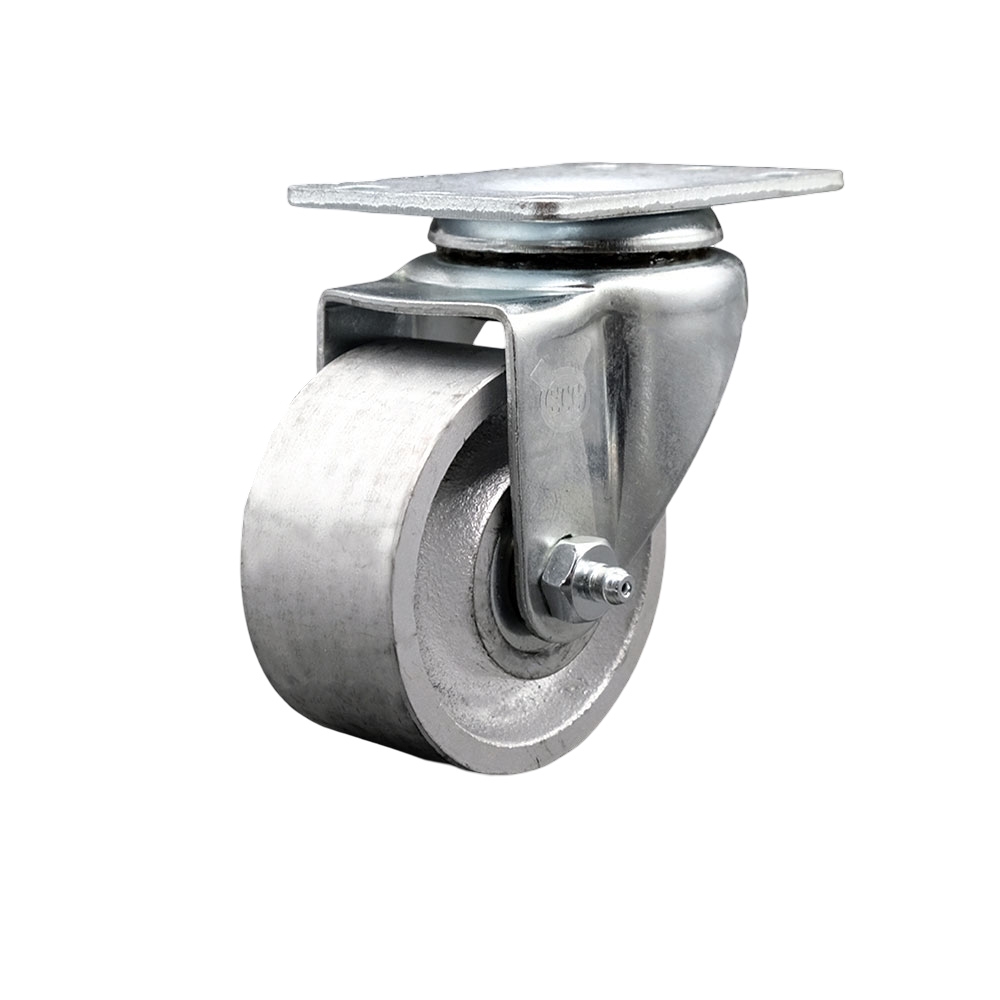 Swivel Caster - Semi Steel Cast Iron Wheel - 3 in. Diameter - 300 lbs Capacity