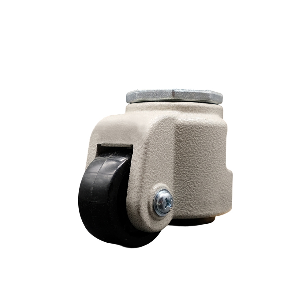 SCC-TSLV30S60-NYR-660-DC Nylon Swivel Threaded Stem Caster with 2.44 in. Black Wheel & M12 x 1.75 x 18 mm Stem - 660 lbs Capacity per Caster