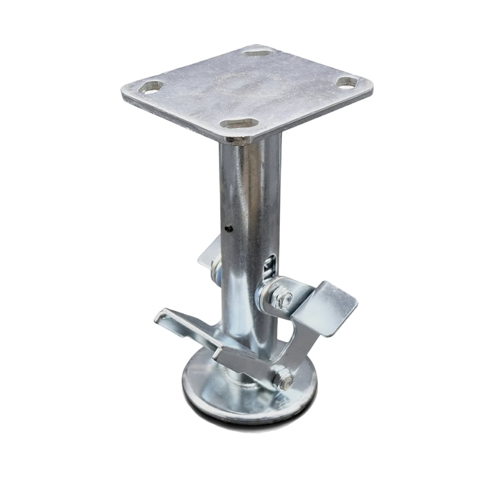 SCC-SSFL800DP 8 in. Stainless Steel Double Pedal Floor Truck Lock with Top Plate