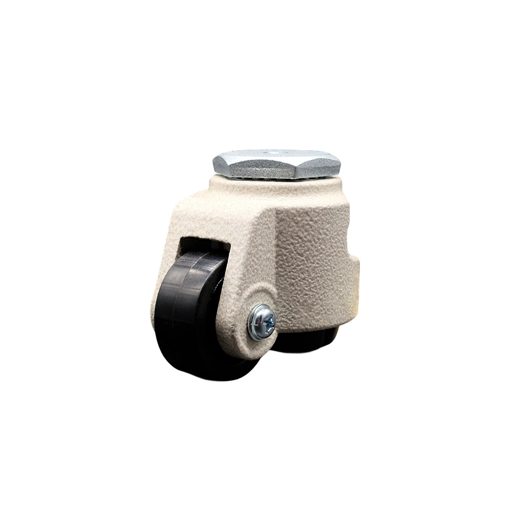 SCC-TSLV05S42-NYR-50-DC Nylon Swivel Threaded Stem Caster with 1.65 in. Black Wheel & M8 x 1.25 x 15 mm Stem - 55 lbs Capacity per Caster