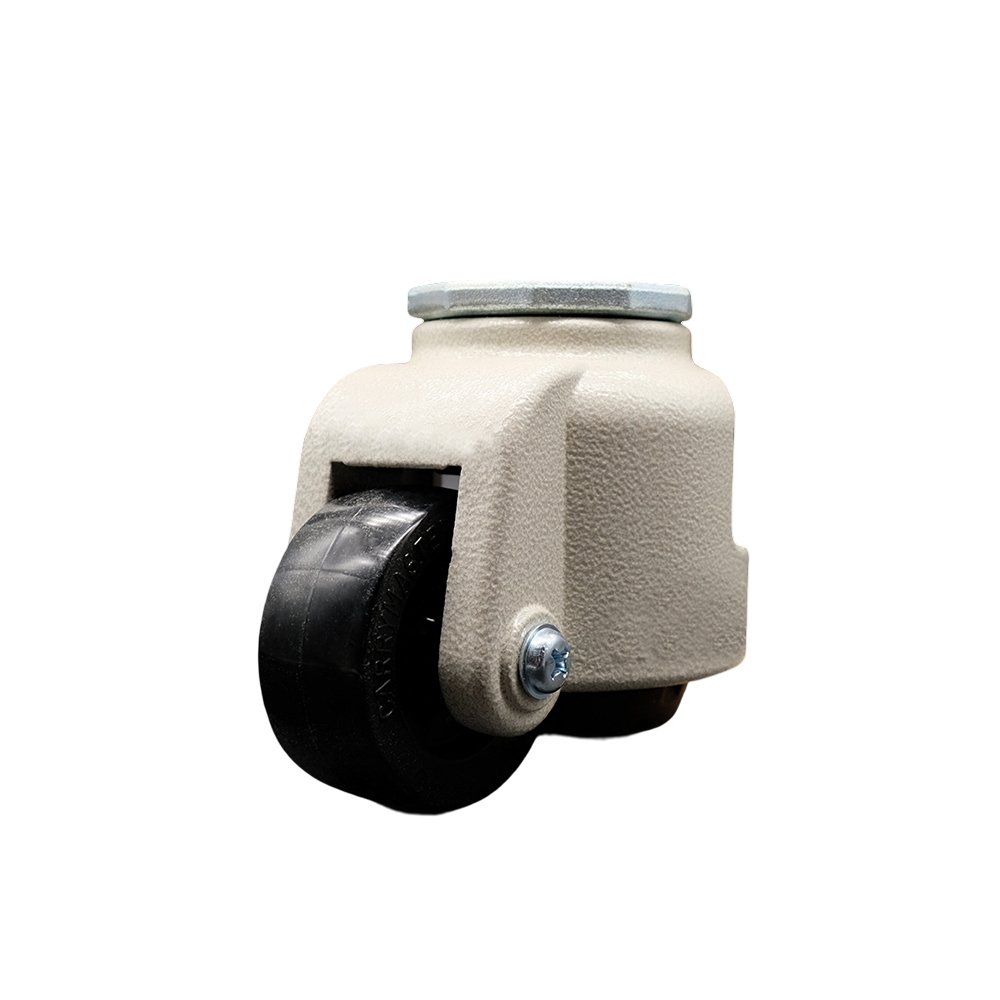 SCC-TSLV30S75-NYR-1100 Nylon Swivel Threaded Stem Caster with 2.83 in. Black Wheel & M16 x 2.0 x 24 mm Stem - 1100 lbs Capacity per Caster