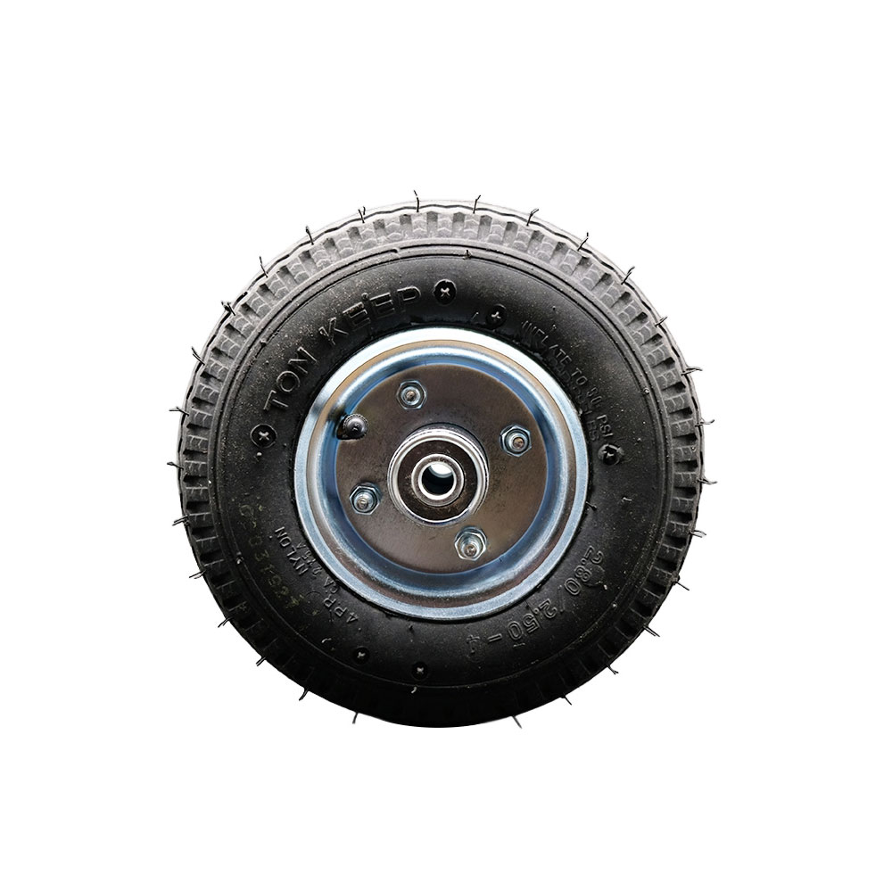 SCC-FPB280-4C-BRGKIT 8 x 2.5 in. Pneumatic Wheel with a 3.1875 in. Centered Hub & Ball Bearings - 300 lbs Capacity per Wheel